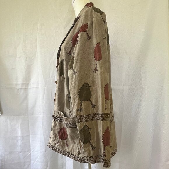 Vintage Orvis Art Bird Jacket Women's - Picture 4 of 16